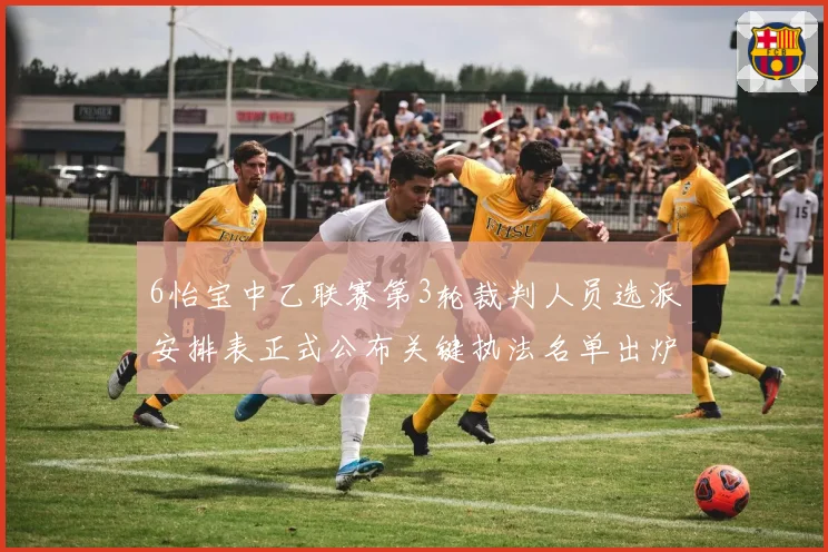 6怡宝中乙联赛第3轮裁判人员选派安排表正式公布关键执法名单出炉